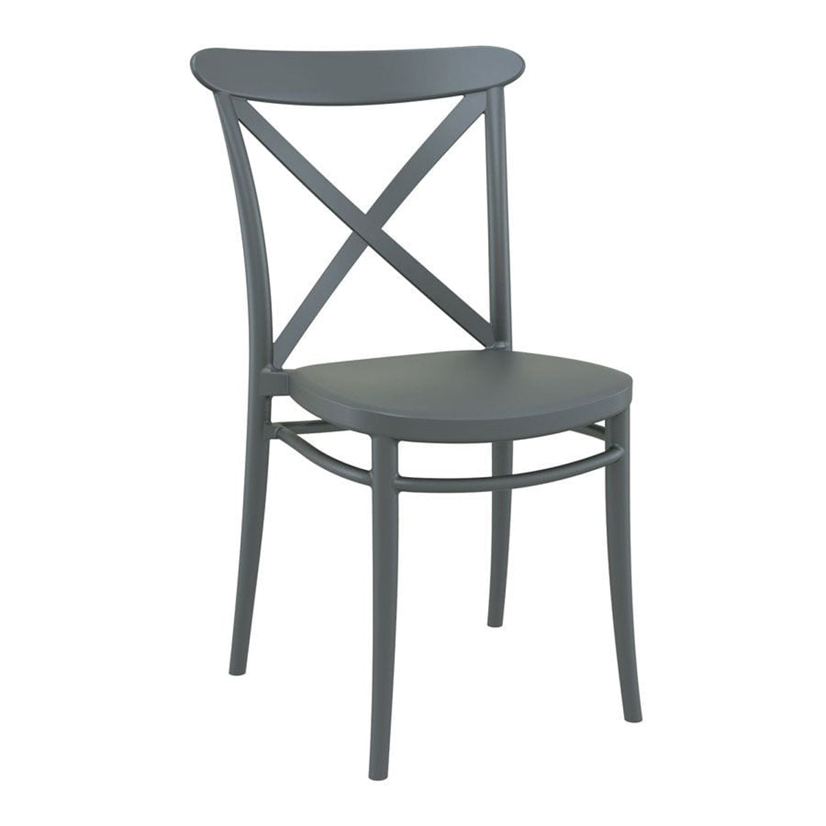 Plastic Accent Chair Stackable - Cross