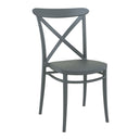 Plastic Accent Chair Stackable - Cross