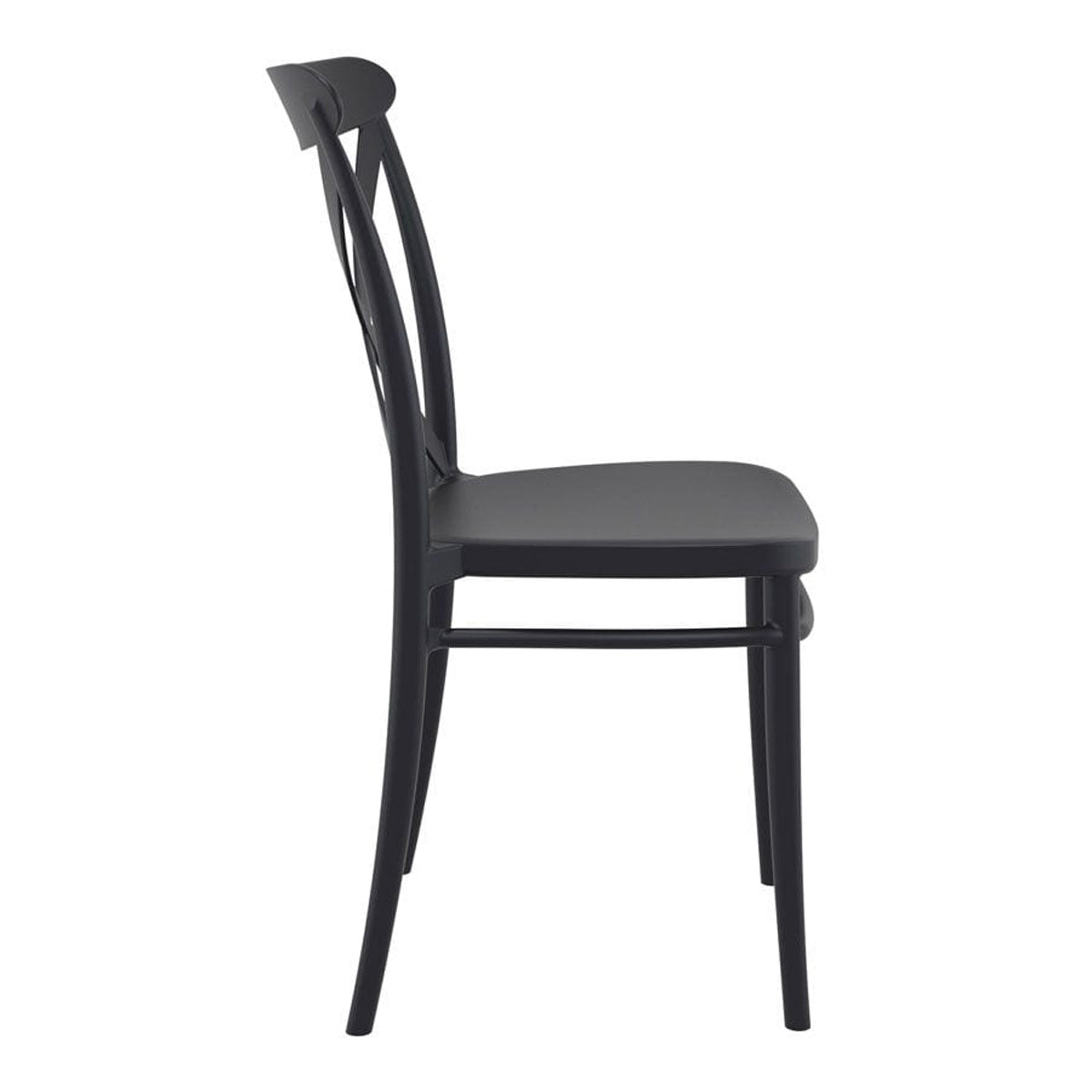 Plastic Accent Chair Stackable - Cross