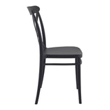 Plastic Accent Chair Stackable - Cross