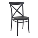 Plastic Accent Chair Stackable - Cross