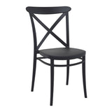 Plastic Accent Chair Stackable - Cross