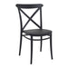 Plastic Accent Chair Stackable - Cross