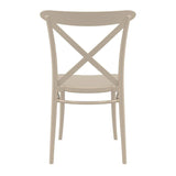 Plastic Accent Chair Stackable - Cross