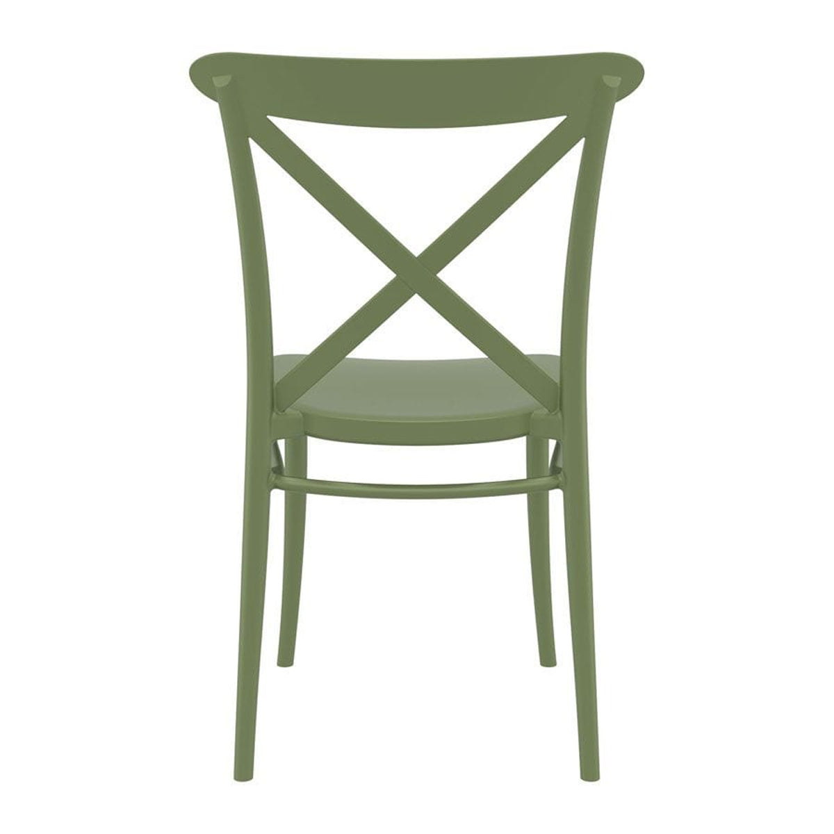 Plastic Accent Chair Stackable - Cross