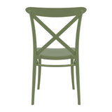 Plastic Accent Chair Stackable - Cross