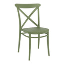 Plastic Accent Chair Stackable - Cross