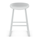 Plastic Bar Stool With Black Metal Frame - Hillcrest