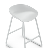 Plastic Bar Stool With Black Metal Frame - Hillcrest