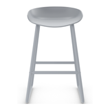 Plastic Bar Stool With Black Metal Frame - Hillcrest