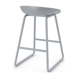 Plastic Bar Stool With Black Metal Frame - Hillcrest