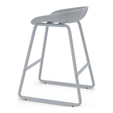 Plastic Bar Stool With Black Metal Frame - Hillcrest