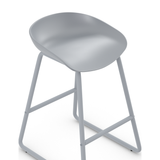 Plastic Bar Stool With Black Metal Frame - Hillcrest