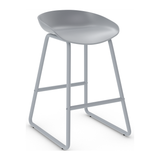 Plastic Bar Stool With Black Metal Frame - Hillcrest