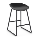 Plastic Bar Stool With Black Metal Frame - Hillcrest