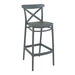Plastic Bar Stool - Cross