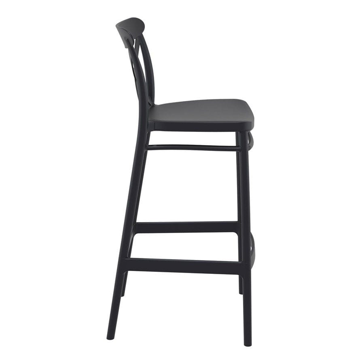 Plastic Bar Stool - Cross