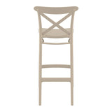 Plastic Bar Stool - Cross