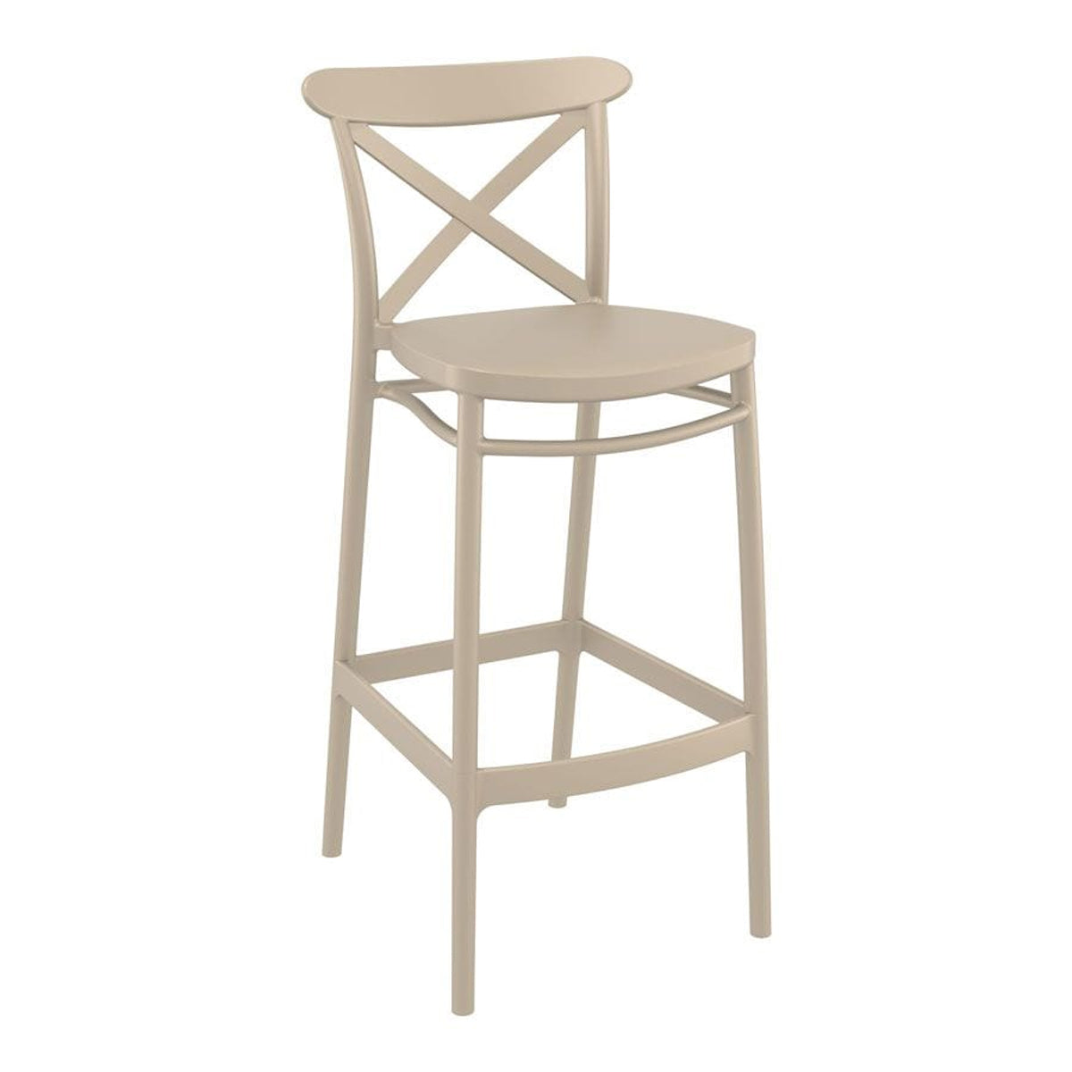 Plastic Bar Stool - Cross