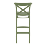 Plastic Bar Stool - Cross