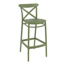 Plastic Bar Stool - Cross
