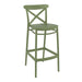 Plastic Bar Stool - Cross