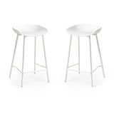 Plastic Bar Stools in Set of 2 - Renzo
