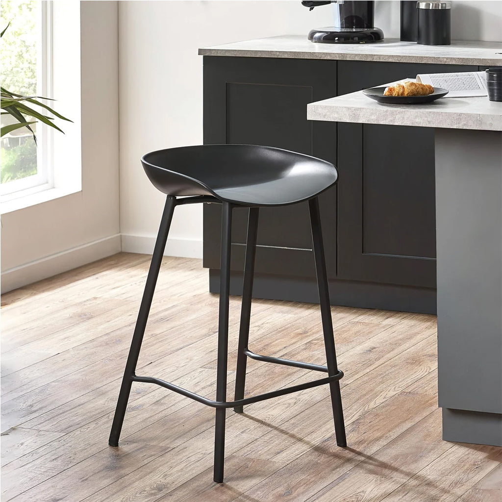 Plastic Bar Stools in Set of 2 - Renzo