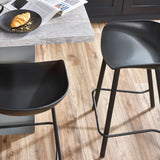 Plastic Bar Stools in Set of 2 - Renzo