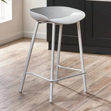 Plastic Bar Stools in Set of 2 - Renzo