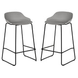 Plastic Bar Stools in Set of 2 - Rocco