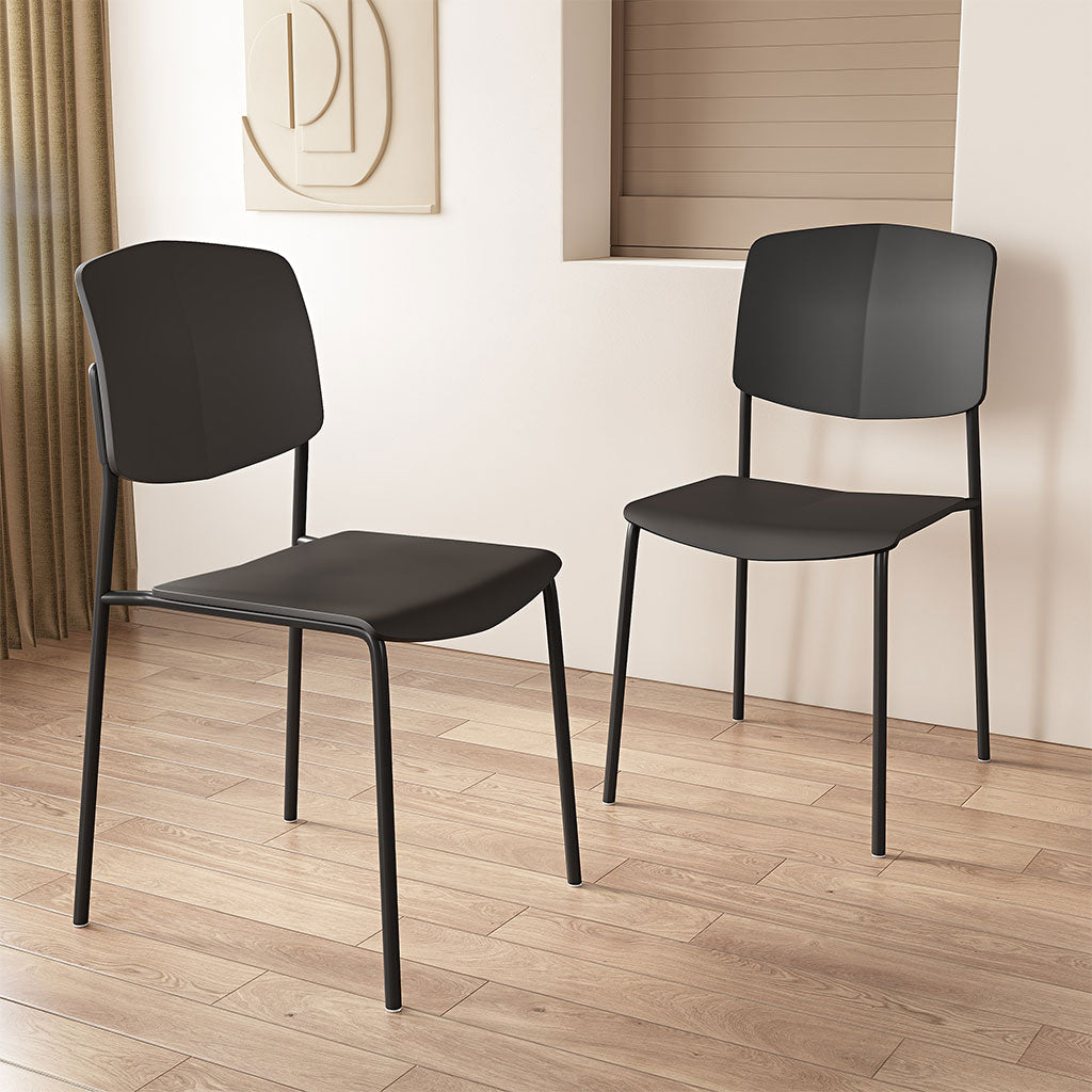 Plastic Dining Chairs in Set Of 2 Academy - Aspen