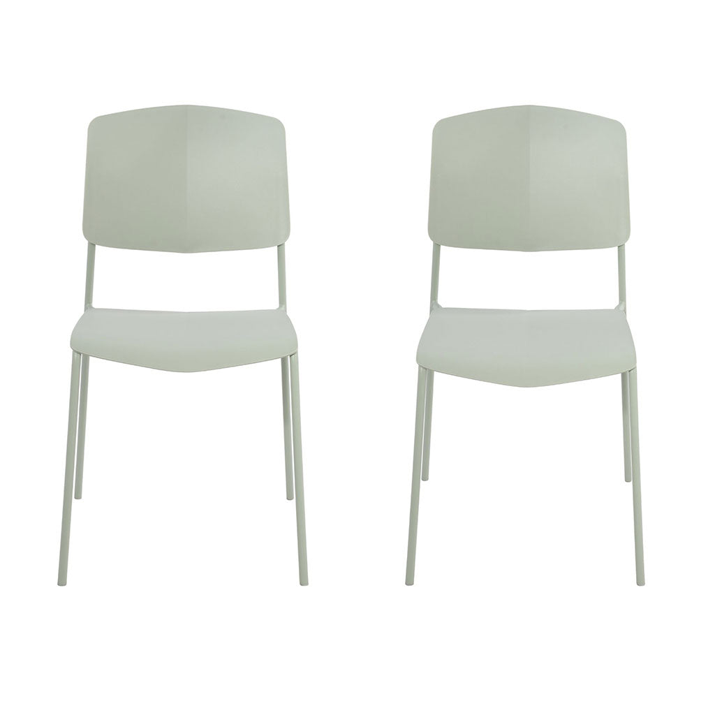 Plastic Dining Chairs in Set Of 2 Academy - Aspen