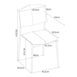 Plastic Dining Chairs in Set Of 2 Academy - Aspen