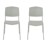Plastic Dining Chairs in Set Of 2 Academy - Aspen