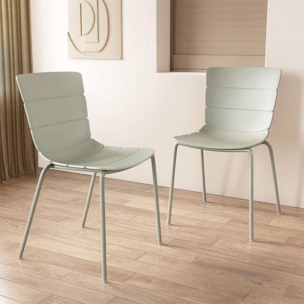 Plastic Dining Chairs in Set Of 2 Bali - Aspen