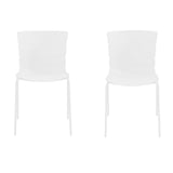 Plastic Dining Chairs in Set Of 2 Bali - Aspen