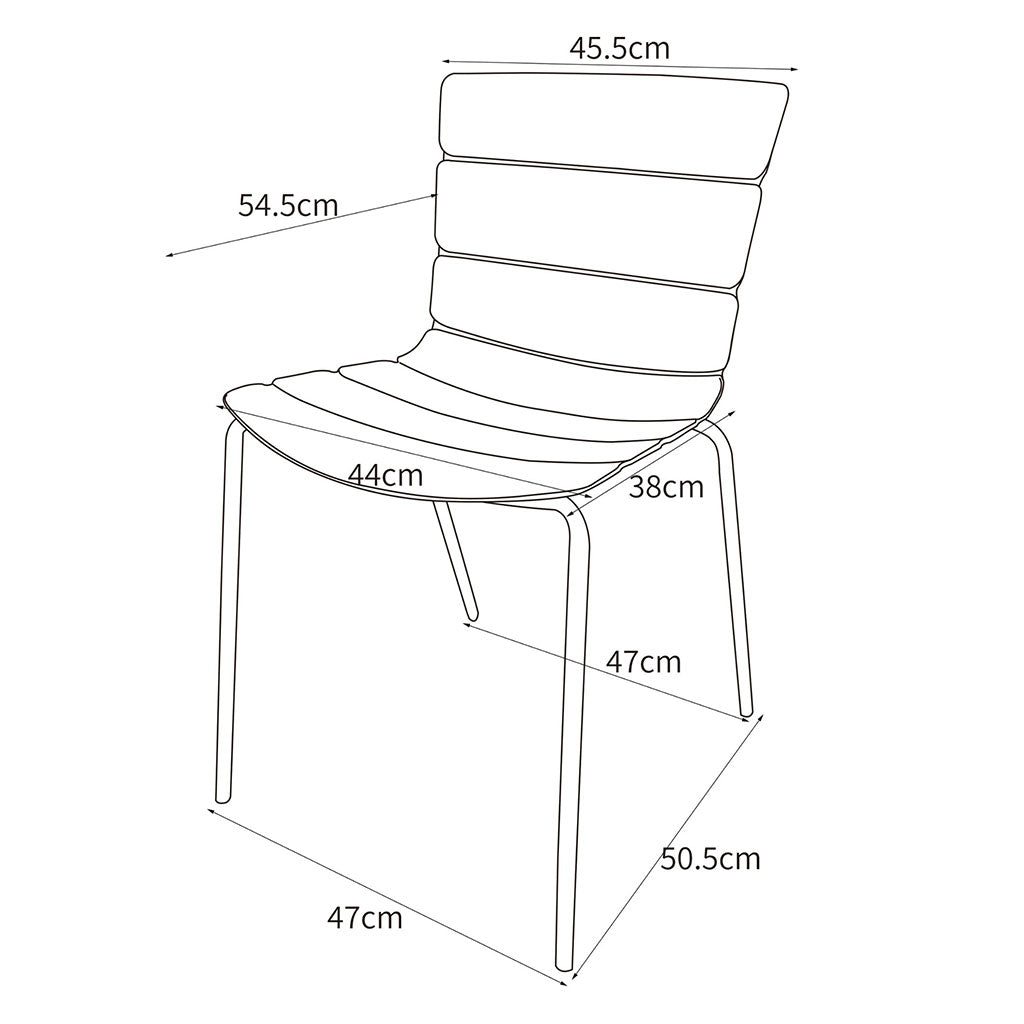 Plastic Dining Chairs in Set Of 2 Bali - Aspen