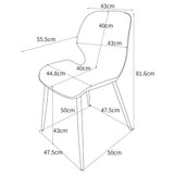 Plastic Dining Chairs in Set Of 2 Carnaby - Aspen