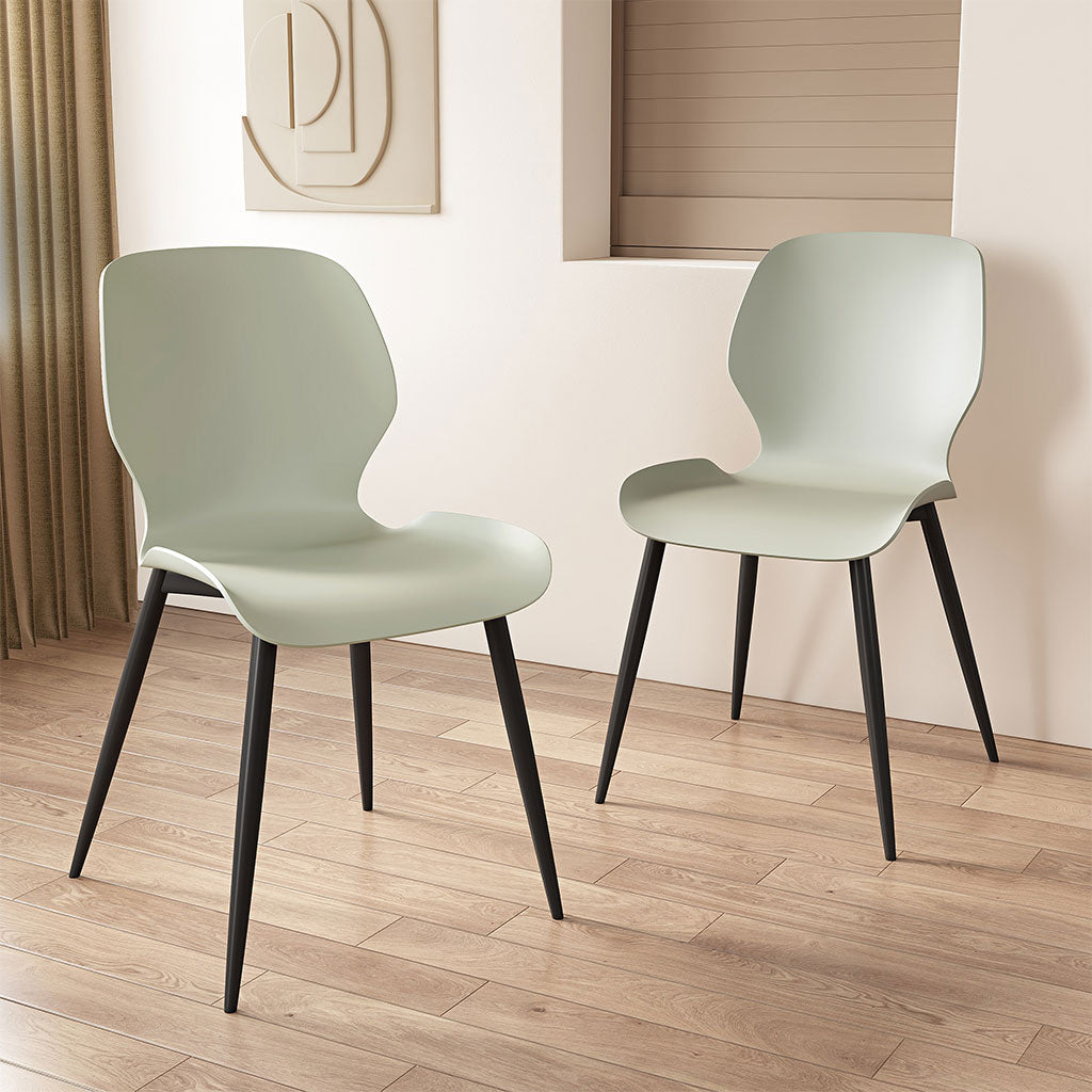 Plastic Dining Chairs in Set Of 2 Carnaby - Aspen