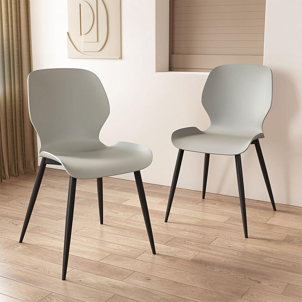 Plastic Dining Chairs in Set Of 2 Carnaby - Aspen
