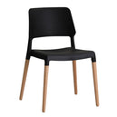 Plastic Dining Chairs in Set Of 2 - Riva