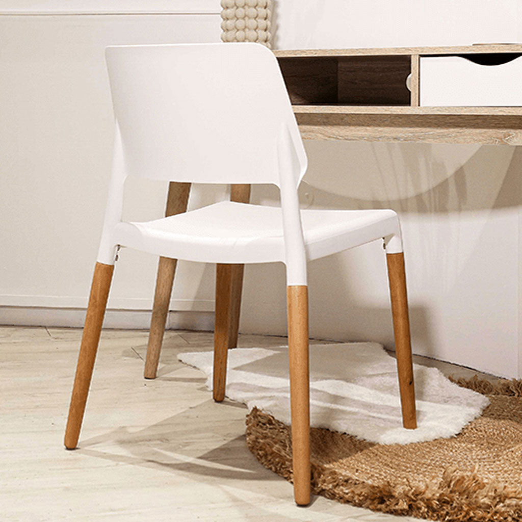 Plastic Dining Chairs in Set Of 2 - Riva