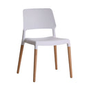 Plastic Dining Chairs in Set Of 2 - Riva