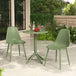 Plastic Garden Bistro Table With 2 Chairs - Rimini