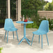 Plastic Garden Bistro Table With 2 Chairs - Rimini