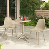 Plastic Garden Bistro Table With 2 Chairs - Rimini