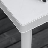 Plastic Garden Side Table Square for Drink Snack - Velmora
