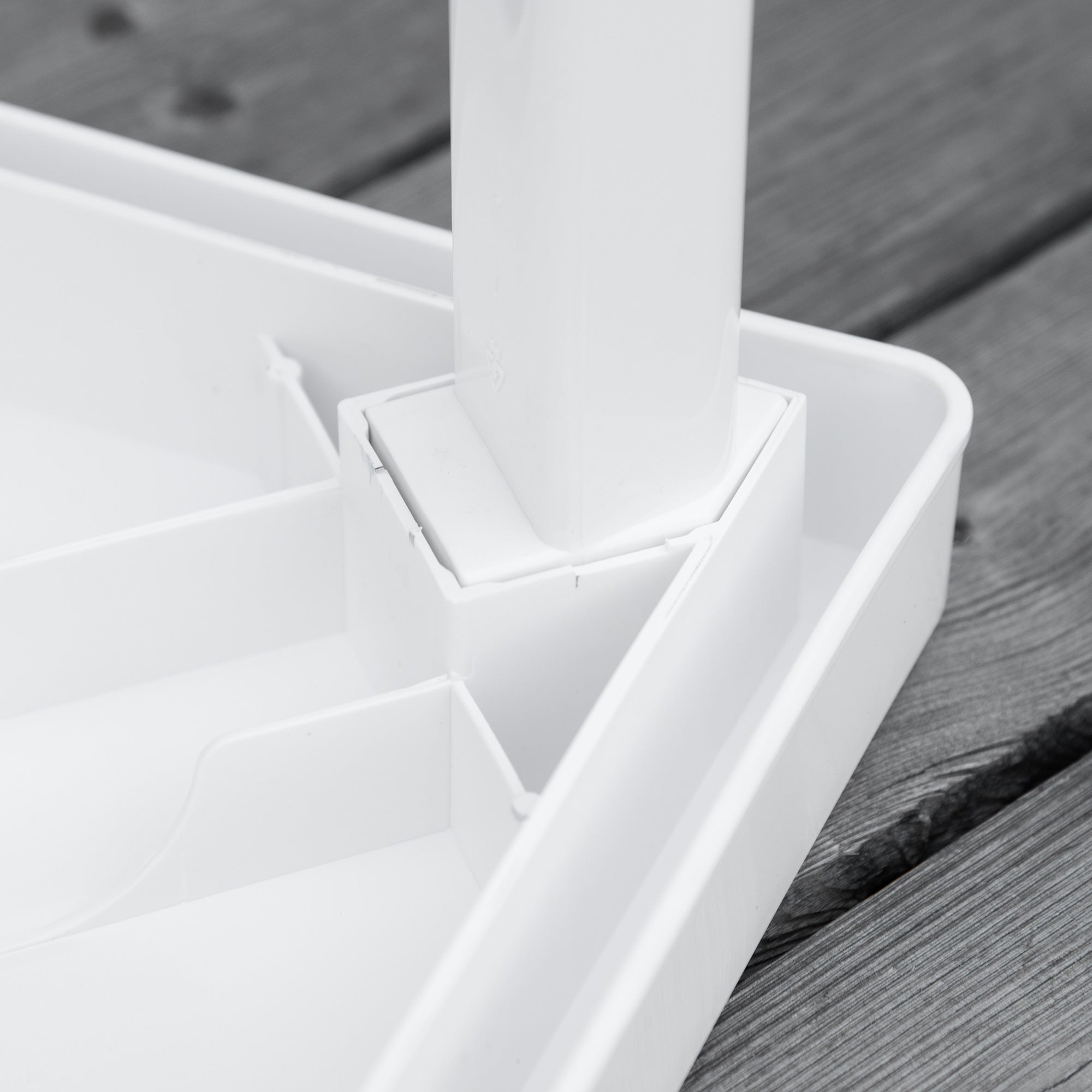 Plastic Garden Side Table Square for Drink Snack - Velmora