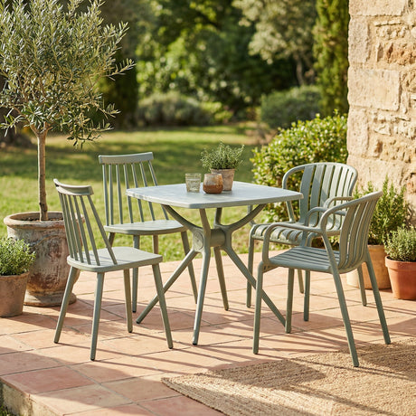 Plastic Garden Table 80cm Wide for 4 People - Alto French